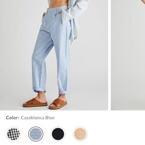 Free people plaid pants